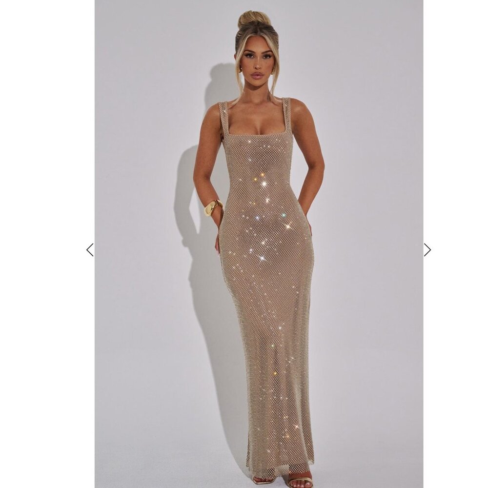 Baby Boo Petra Dress -- Gold